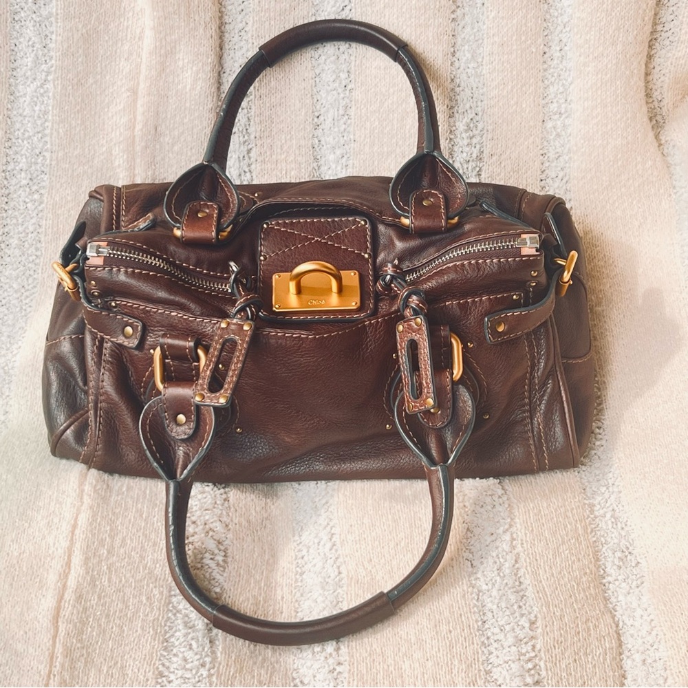 Chloé Paddington Chocolate Brown Leather Bag EUC Vintage Y2K
